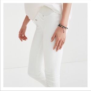 Madewell Maternity White Jeans